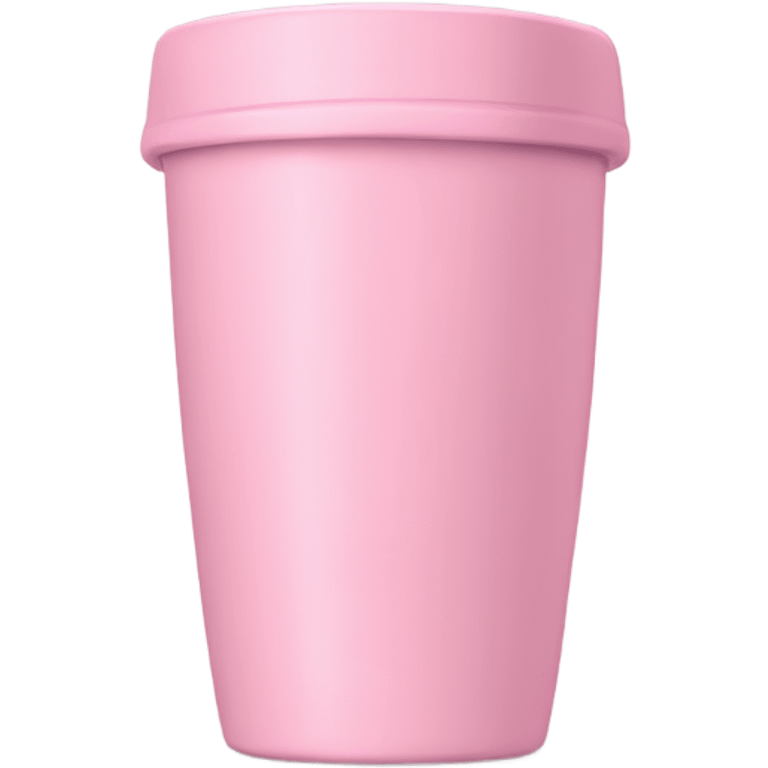 Light pink tumbler without face with name ״יוליה״ in hebrew on the tumbler emoji