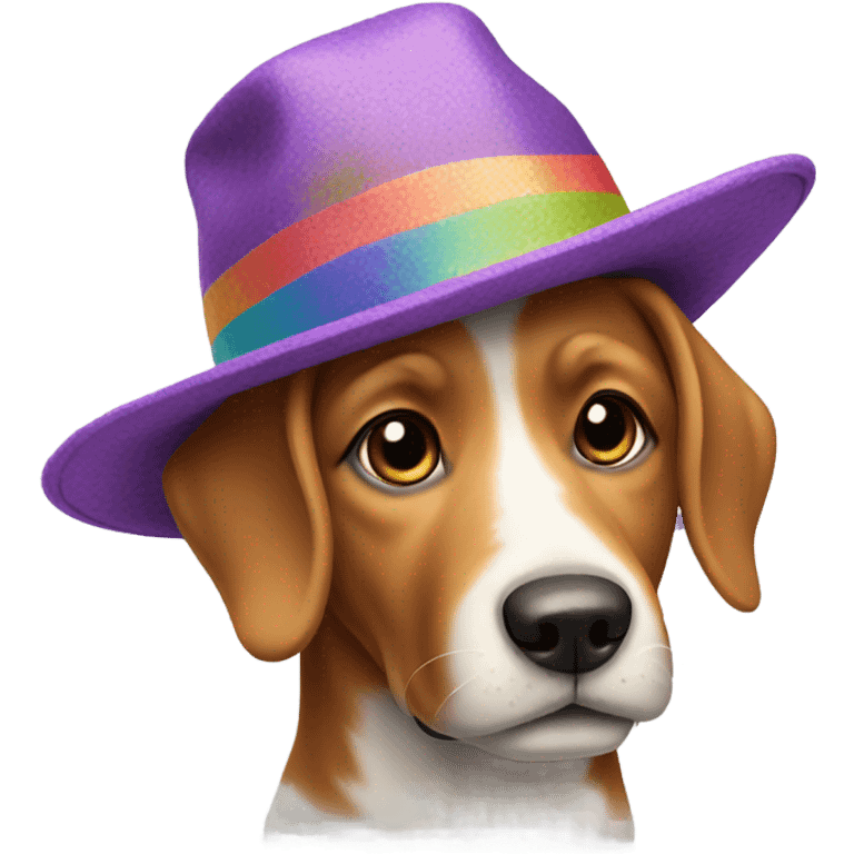 Dog with hat emoji