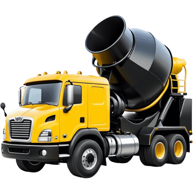 Cement Mixer - Mack Granite (Model Year: 2022) (Iconic colour: Yellow and black) emoji