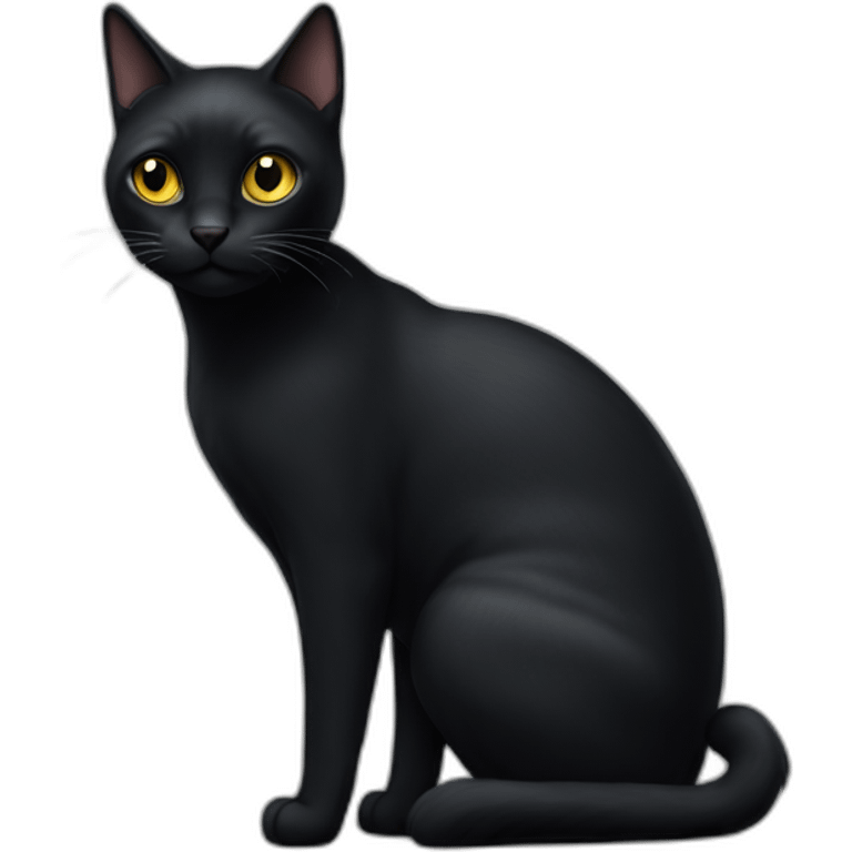 black-cat-full-body-with-very-short-tail emoji