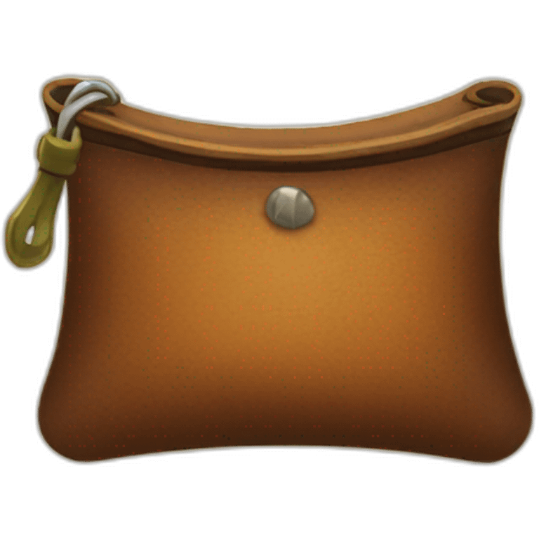 Leather Money pouch jrpg emoji