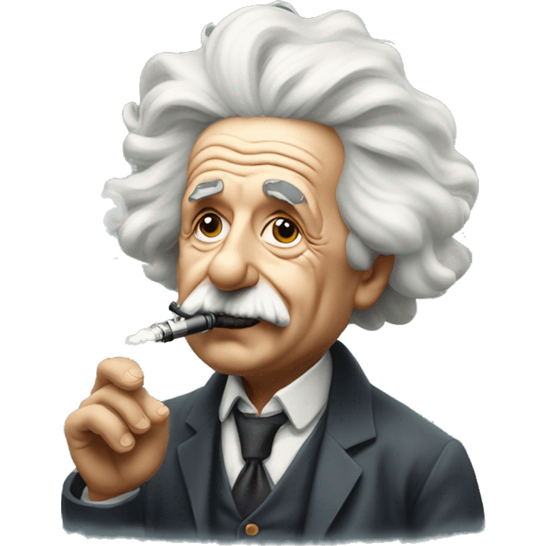 Albert Einstein Vaping emoji