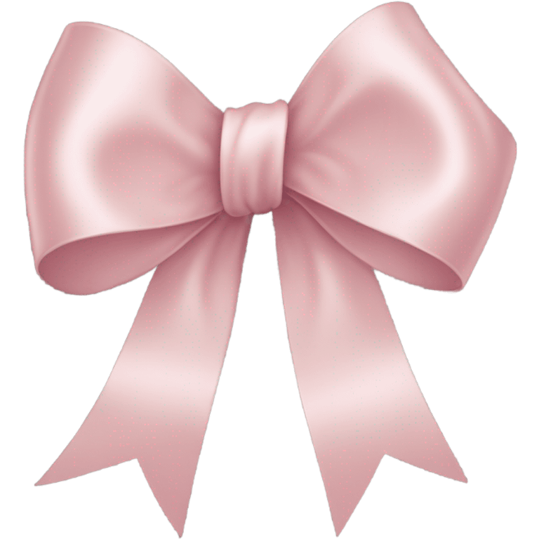 light pink ribbon bow emoji