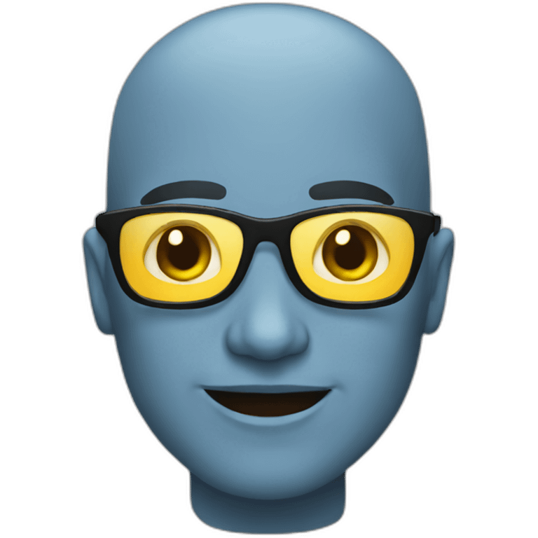 bald geek emoji