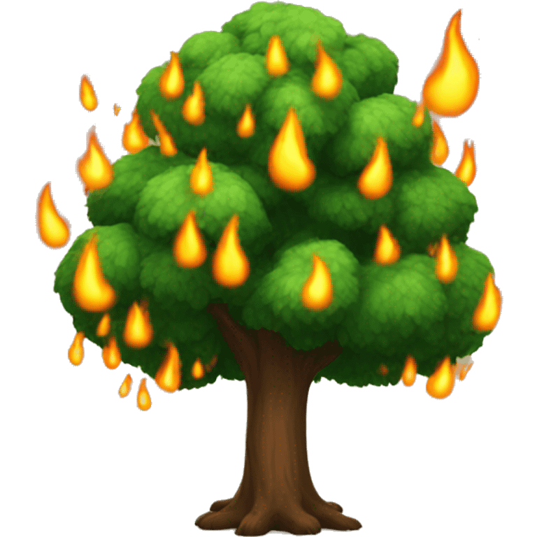 Arbre en feu emoji