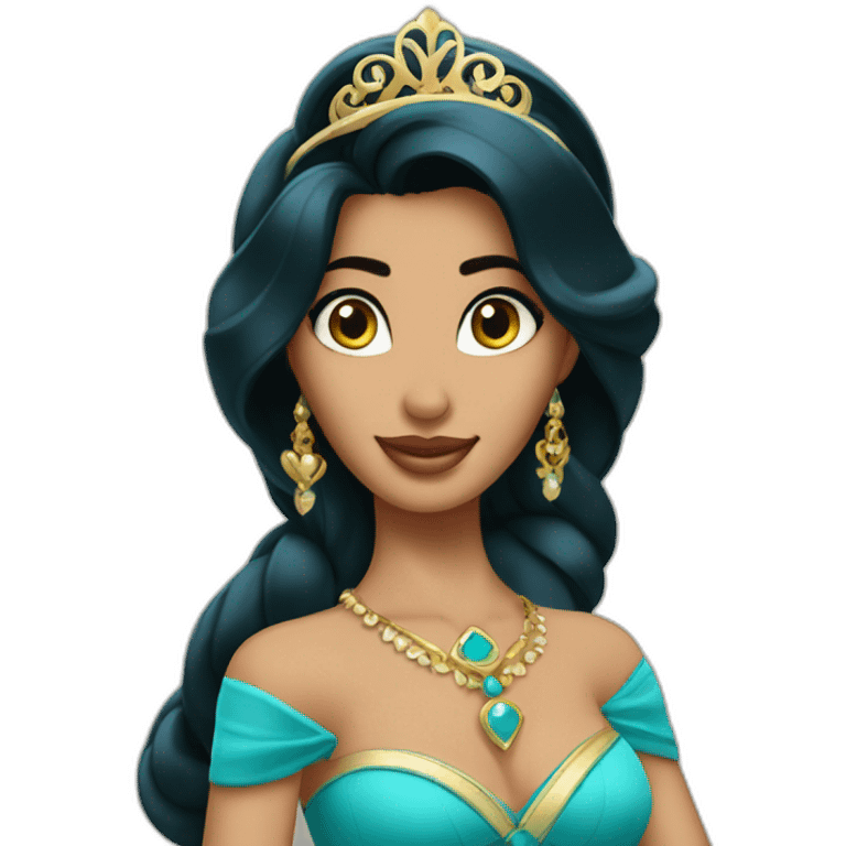 princess Jasmine as a model emoji