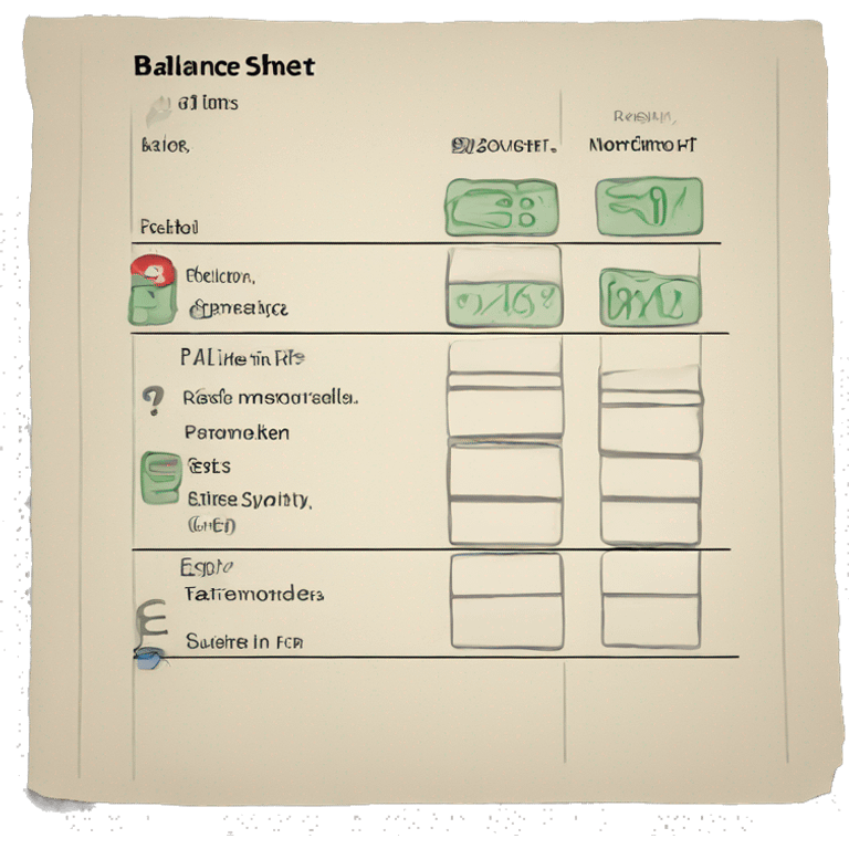 balance sheet emoji