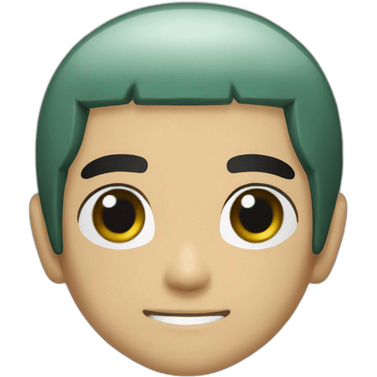 ROCK LEE FROM NATURTO WITH BLACK HAIR emoji