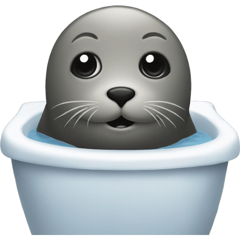 Seal in the bathroom emoji