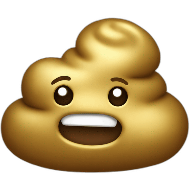 poop made of gold emoji