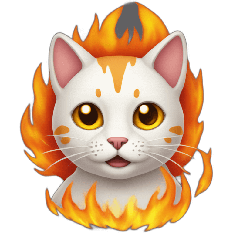 fire cat emoji