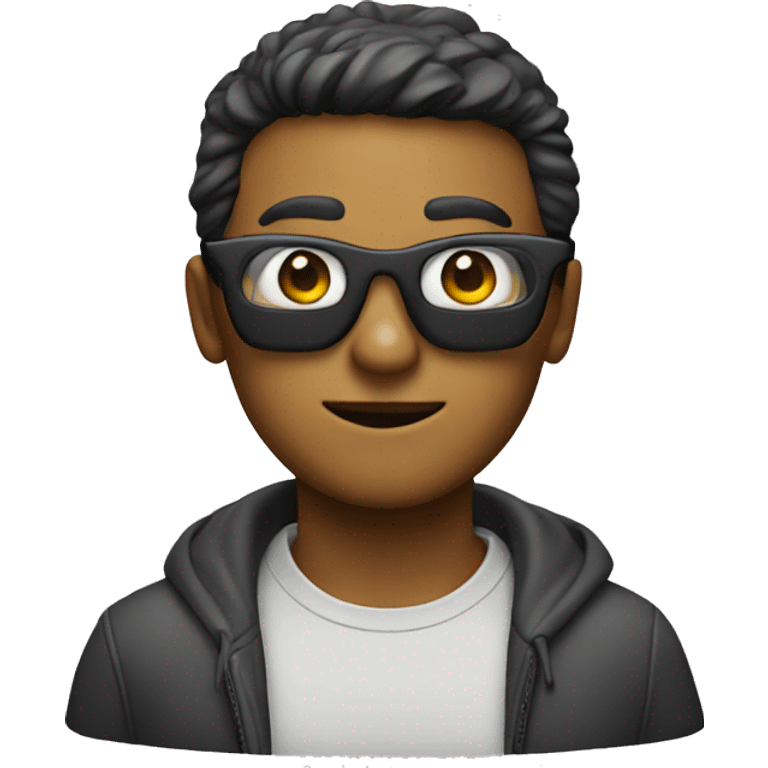 A person wearing 3D Glasses emoji