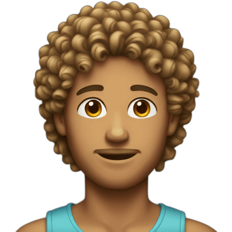 homosexual-male-with-curly-hair emoji