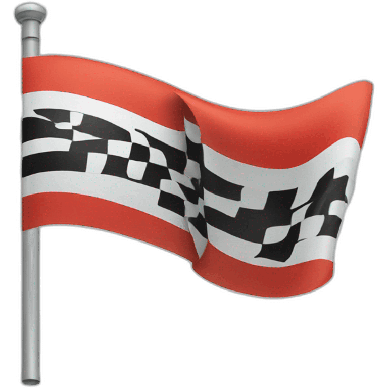 flag with a racing road emoji