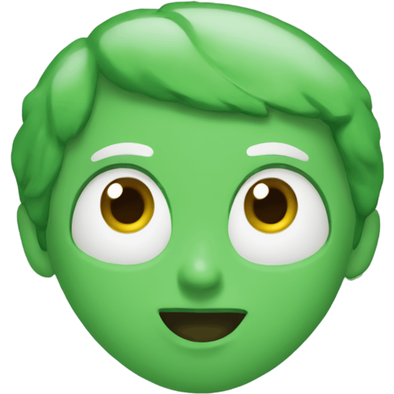 corazón verde agua  emoji