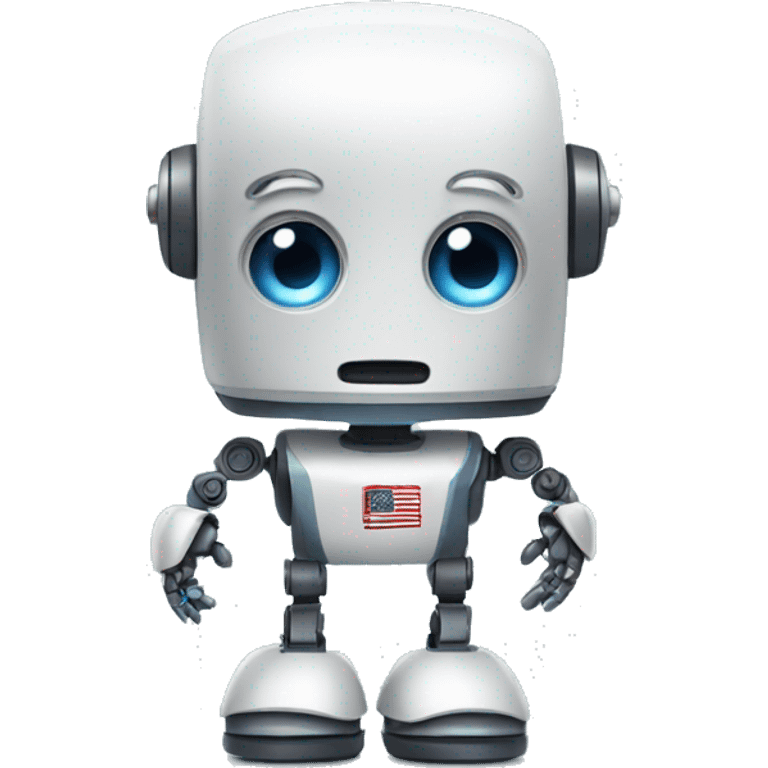 small usa robot emoji