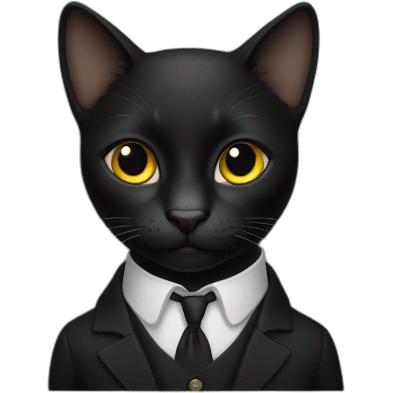 gato negro emoji