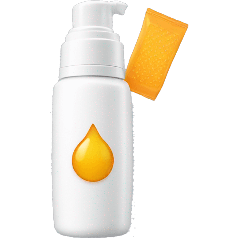 little facial sunscreen bottle isdin emoji