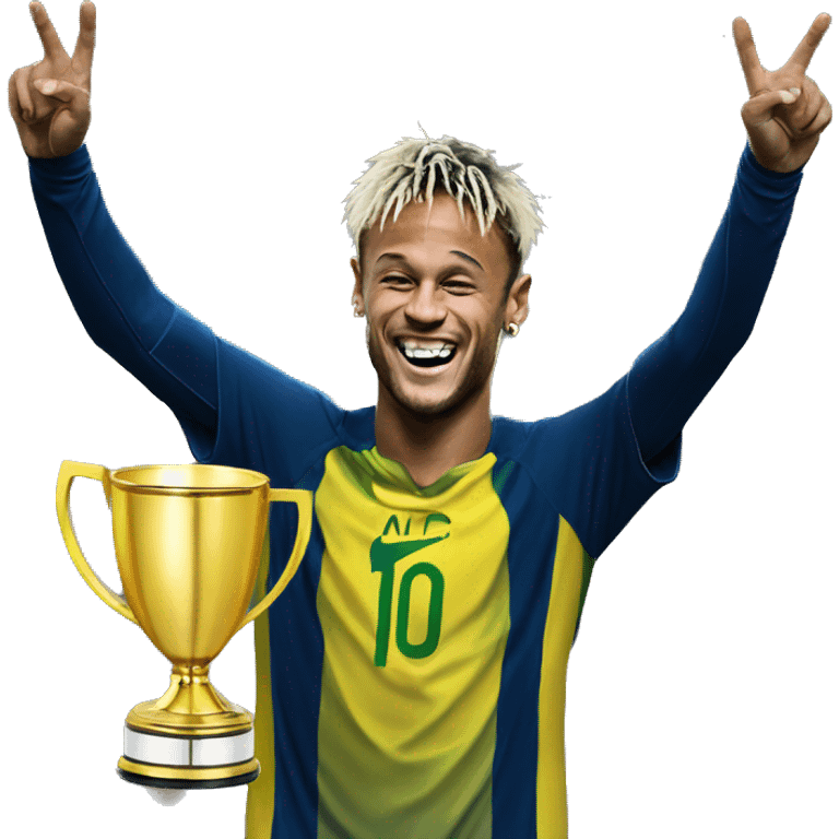 Neymar jr with wirld cup  emoji