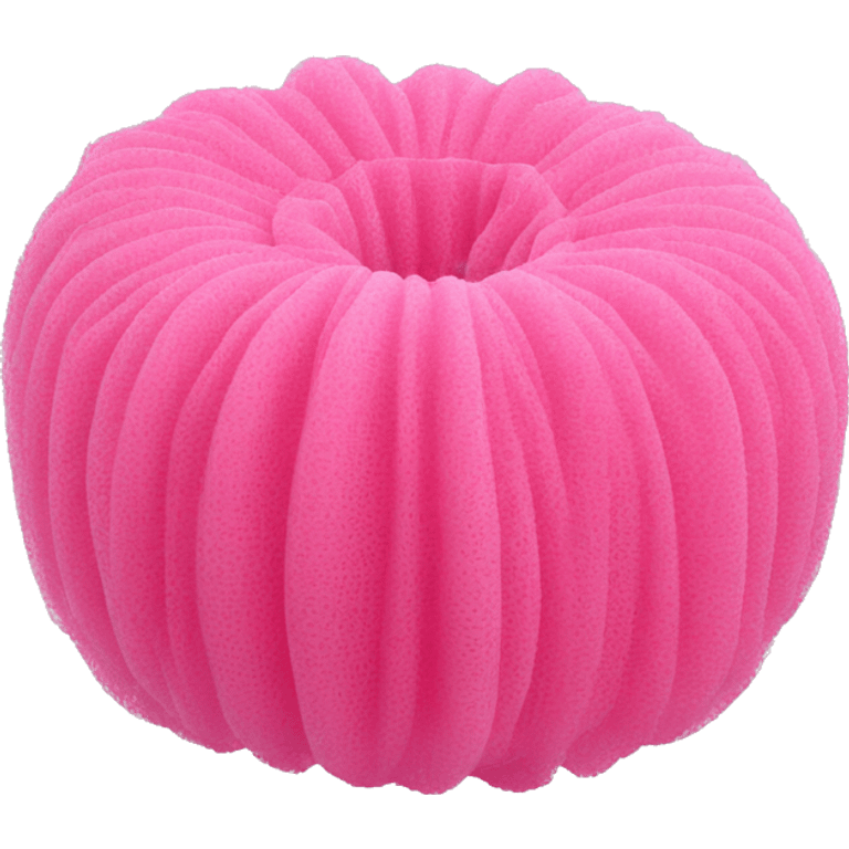 pink mesh sponge loofah emoji