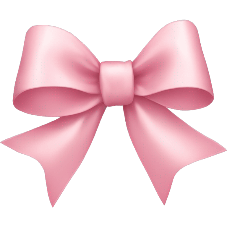 light pink ribbon bow emoji