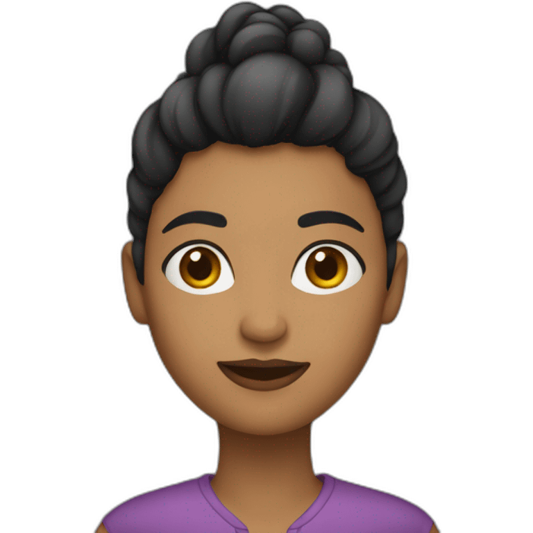 Mujer negra pelo corto emoji