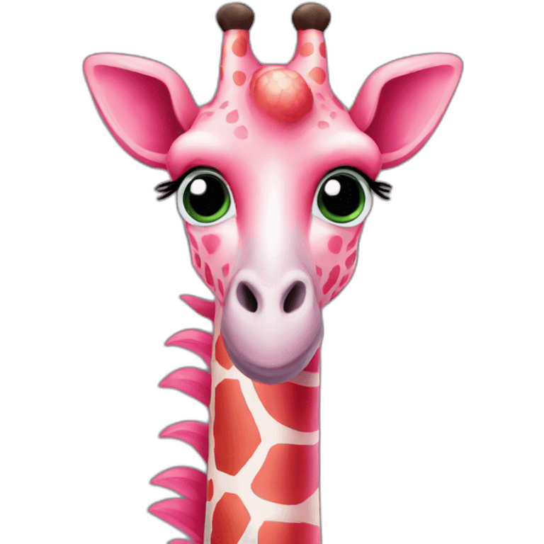 Flamingogiraffe emoji