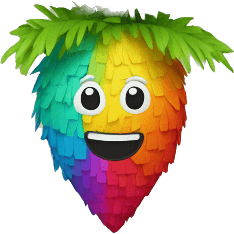 colorful plant-shaped pinata emoji