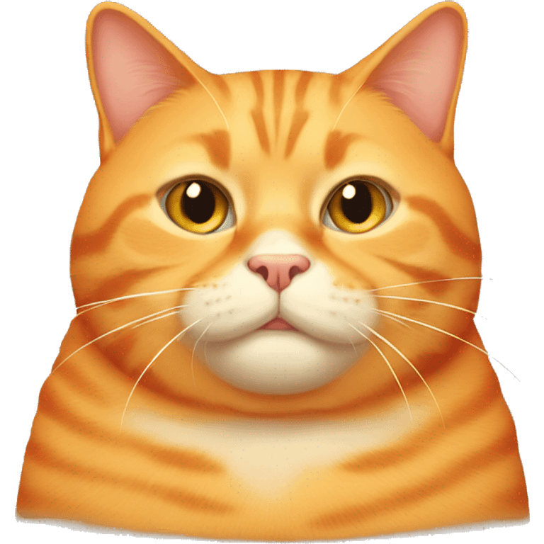 Fat orange cat emoji