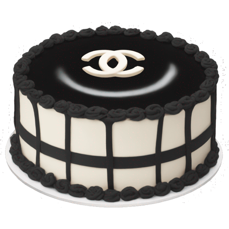 Black chanel cake emoji