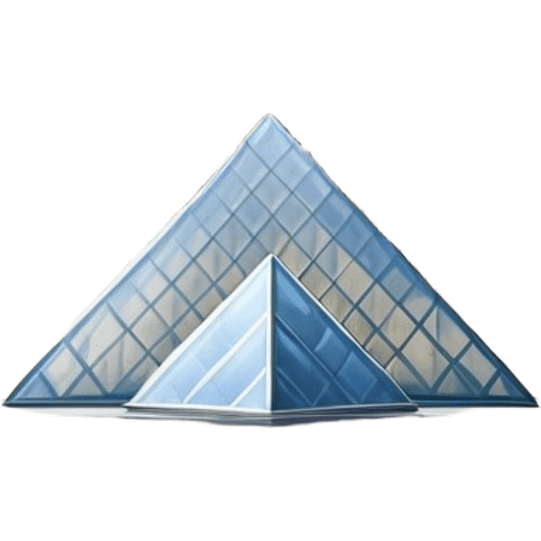 Cinematic Realistic Louvre Museum Landmark Emoji, depicted with the historic museum facade and glass pyramid rendered with lifelike detail and elegant, ambient lighting. emoji