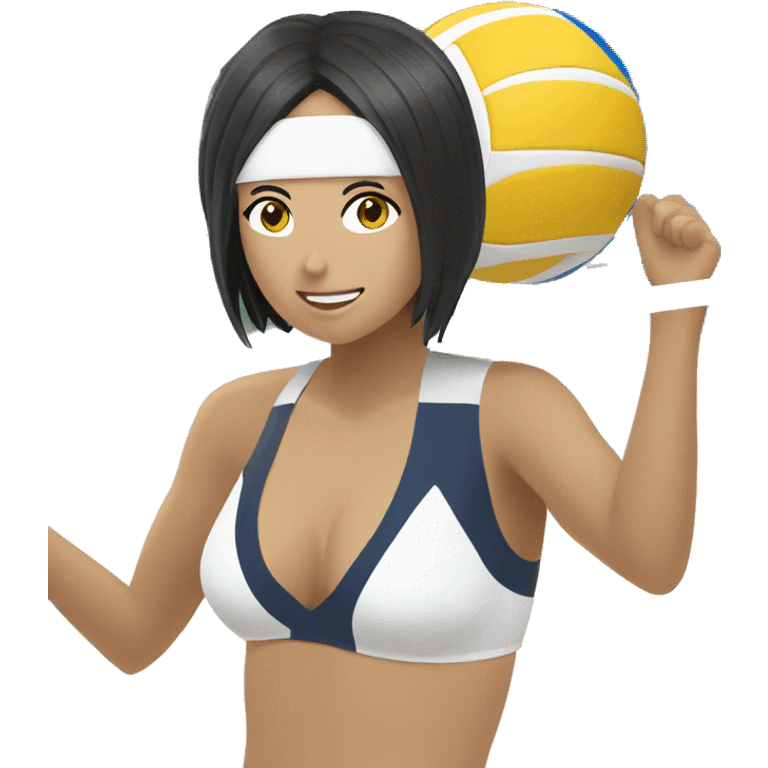 Beachvolleyball Mikasa emoji