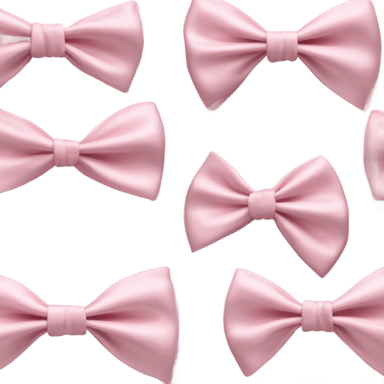 Baby pink bow emoji