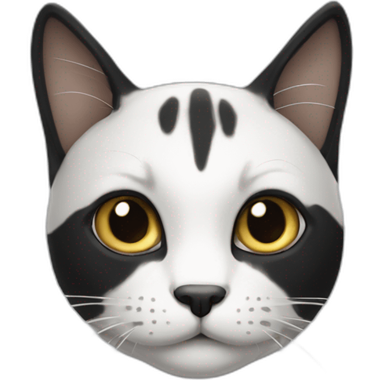 Gato preto e branco emoji