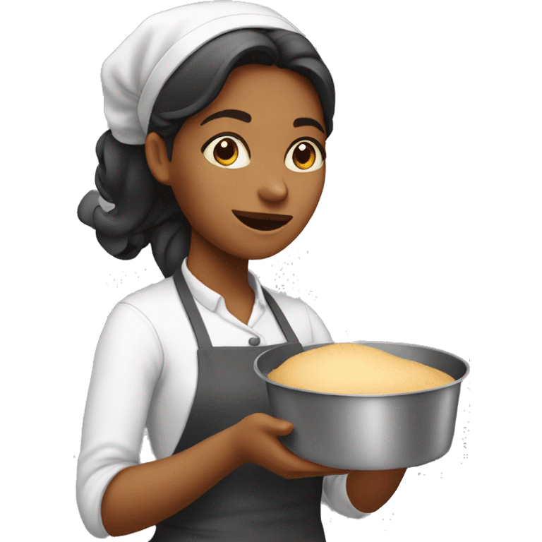 girl baking emoji