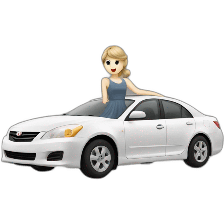 taylor swift en voiture emoji