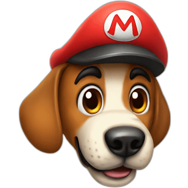 Mario on a dog  emoji