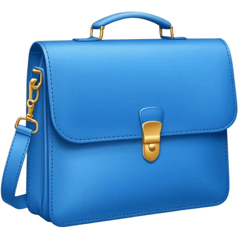 document bag blue emoji