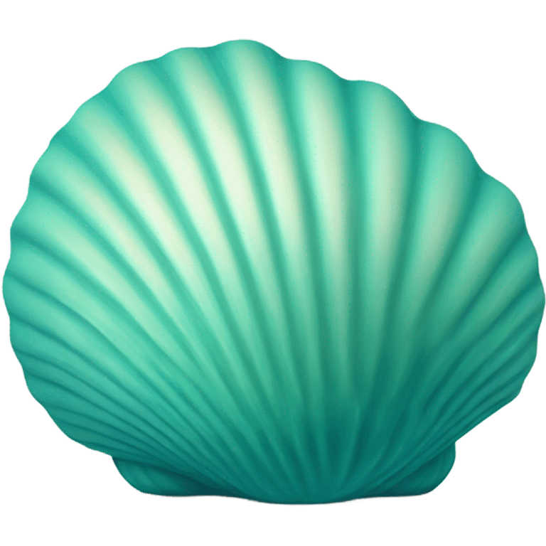 teal seashell emoji