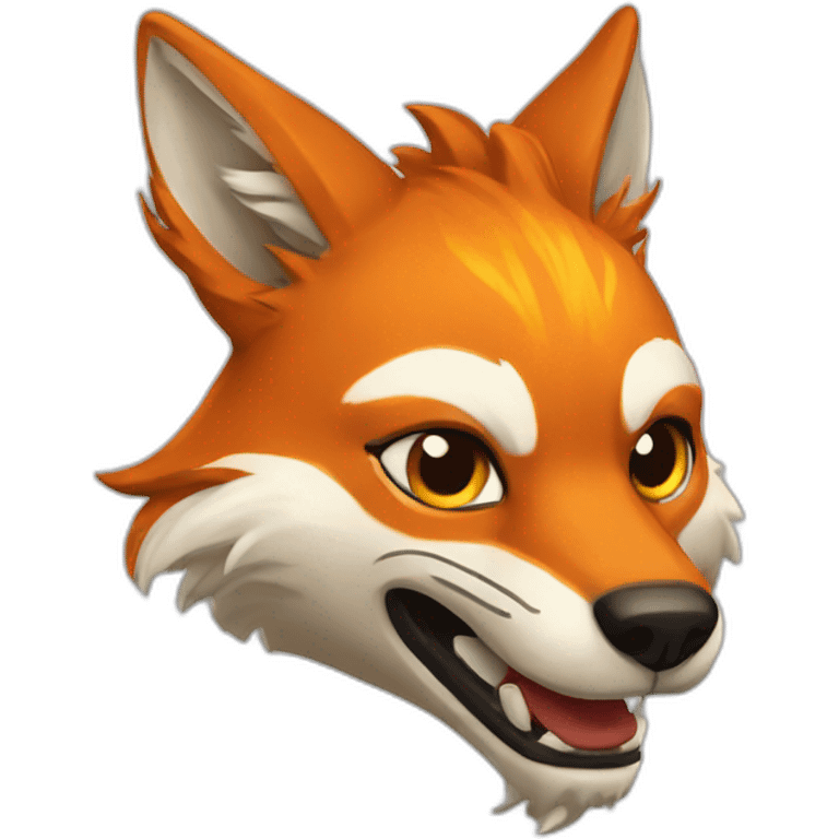 Renard de feu emoji