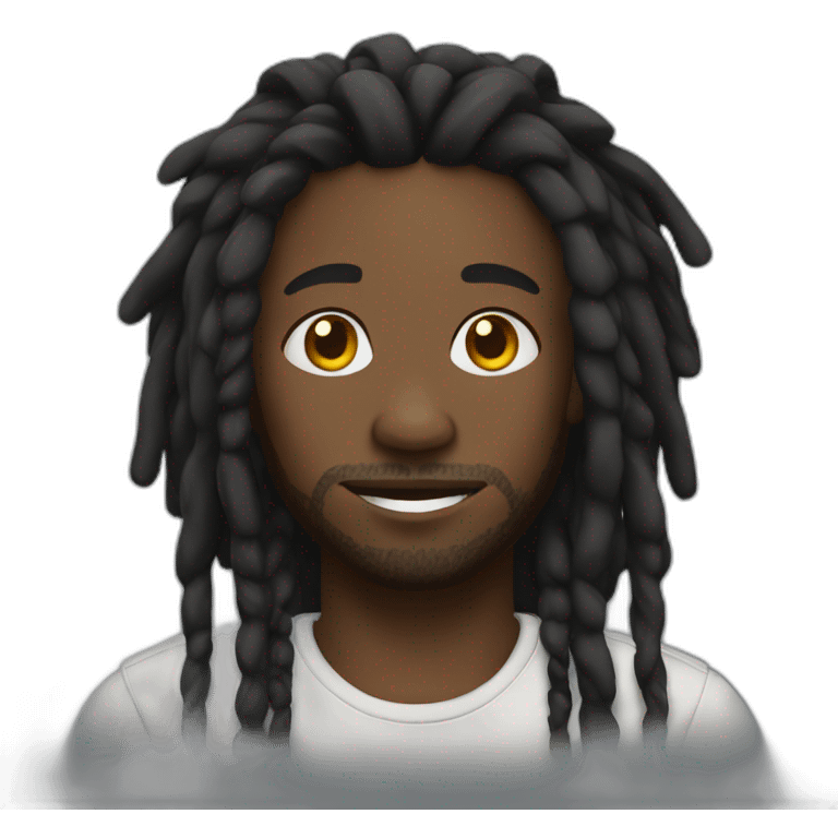 black man with dreads emoji