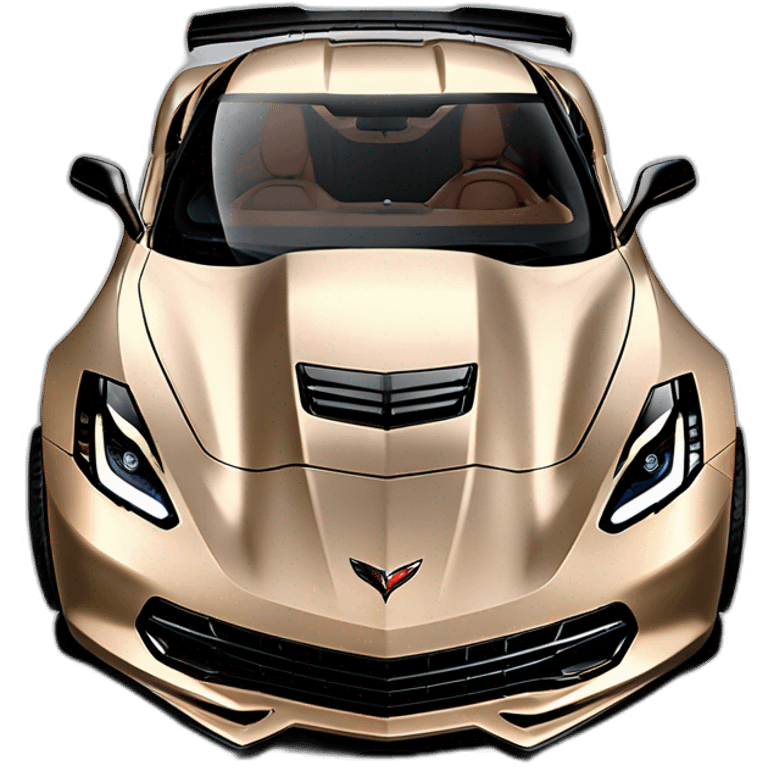 2014 Chevrolet Corvette C7 ZR1 BEIGE color emoji