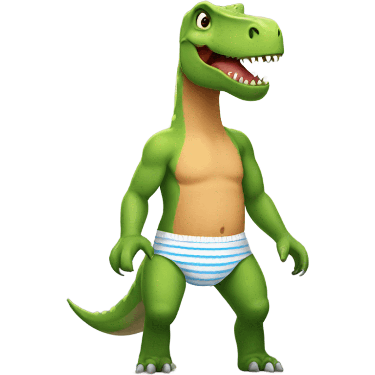 dinosaur with underwear  emoji