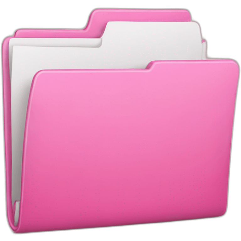 pink folder emoji