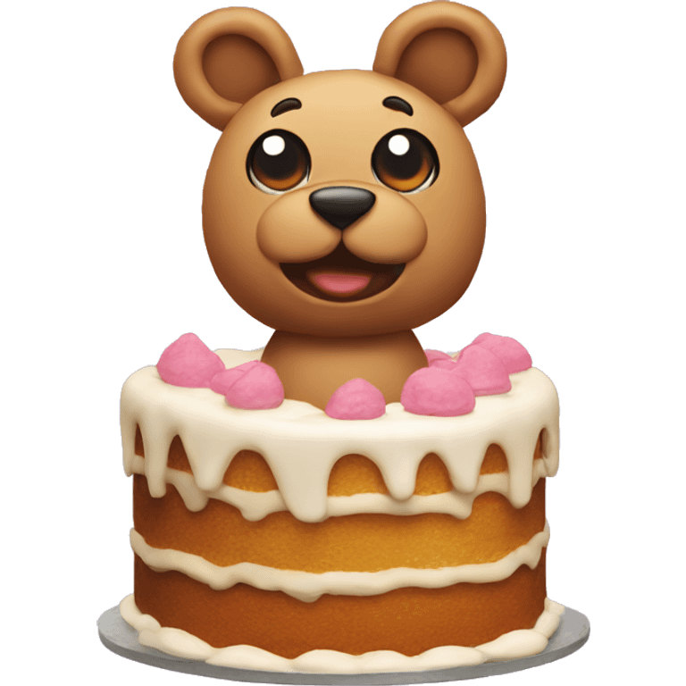 Cake stuffed animal emoji