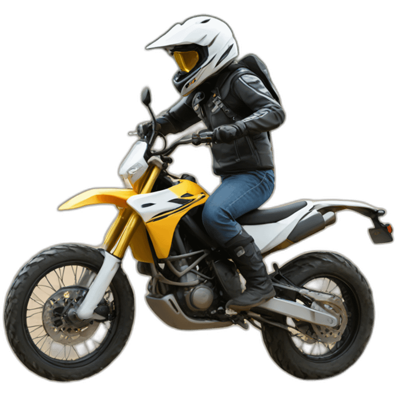 offroad motorcycle drifting emoji