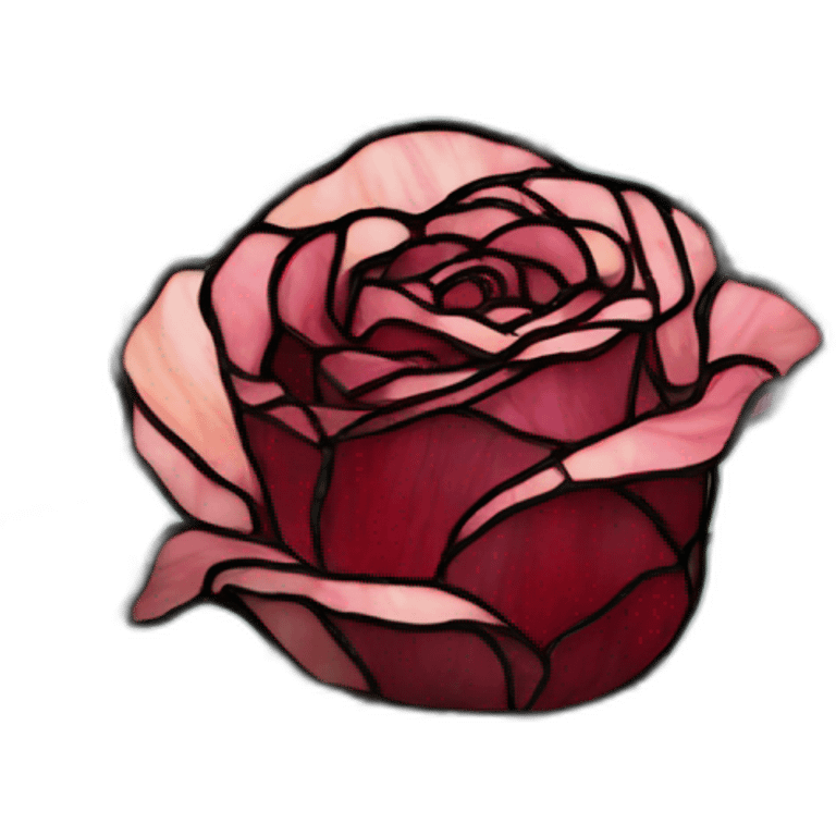 Rose stained glass emoji