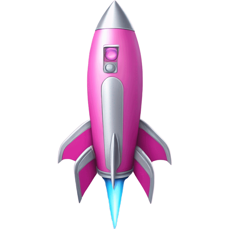 pink rocket emoji