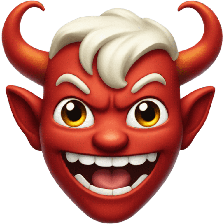 smiling devil with a halo above the head emoji