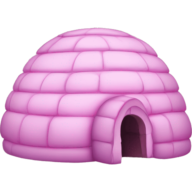 Pink igloo emoji